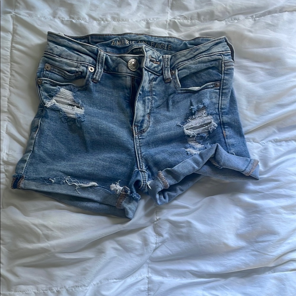 American Eagle Outfitters Women's Blue Denim Shorts